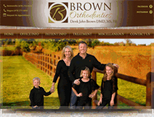 Tablet Screenshot of drbrownbraces.com